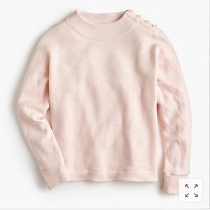 J. Crew Point Sur pink dolman sleeve mock neck top